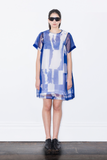 Silk Organza Dress | Blue