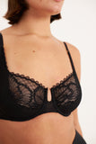 The Balconette Bra | Black