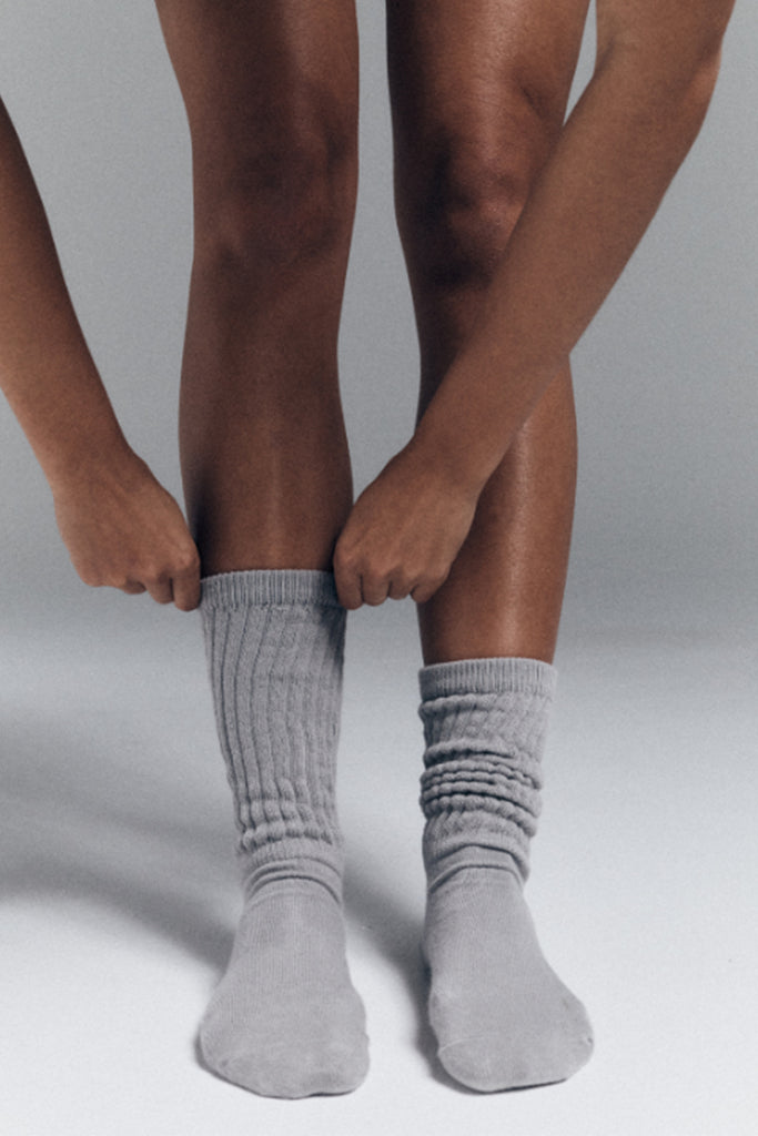 Slouchy Socks Lite | Dove Grey