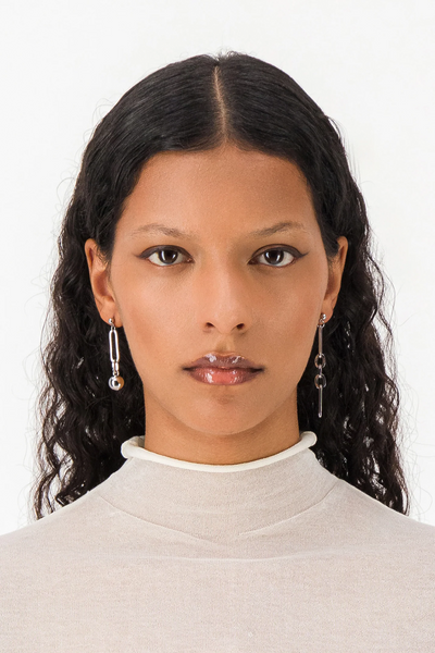 Ali Earrings | Palladium