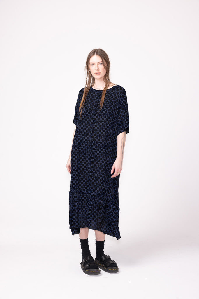 Rollers Dress | Blue Alto Reverse