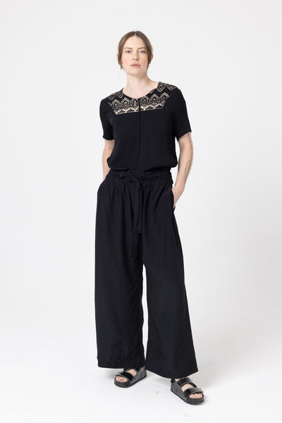 Flow Pant | Black Slub