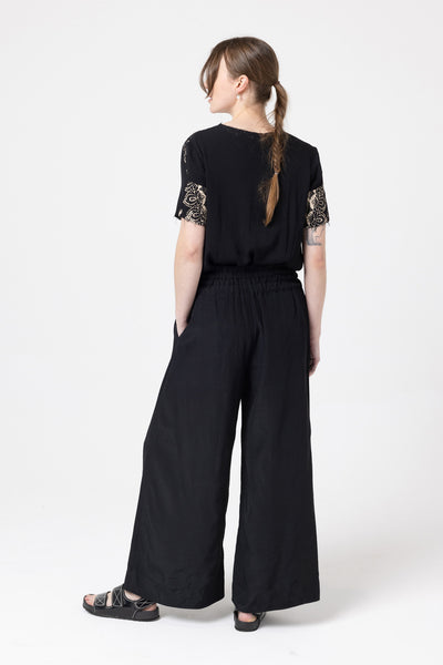 Flow Pant | Black Slub