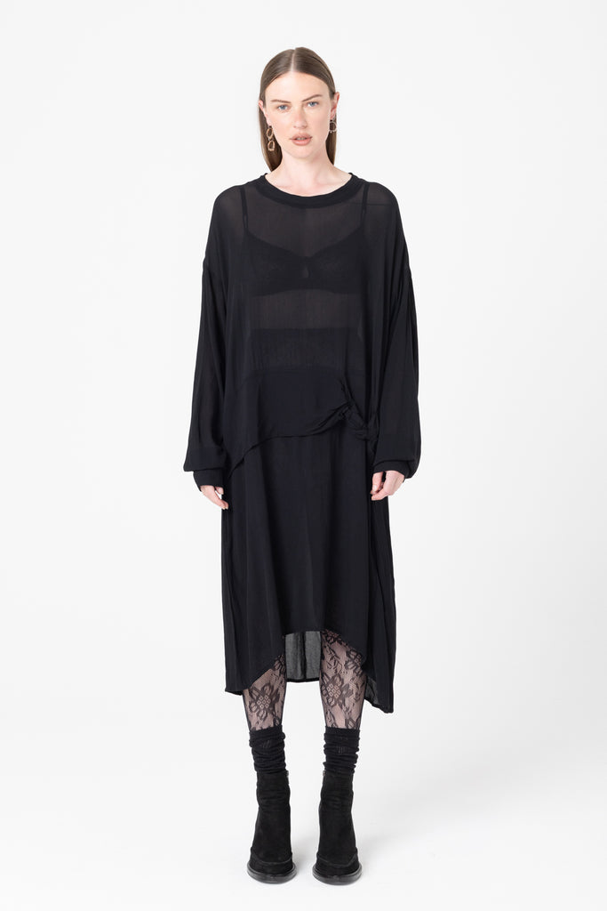 Mingle Dress | Black Sheer - Company Store