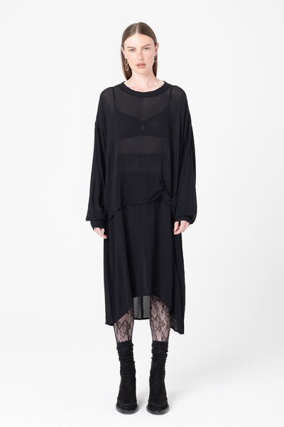 Mingle Dress | Black Sheer - Company Store