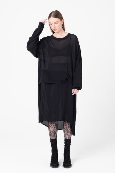 Mingle Dress | Black Sheer - Company Store