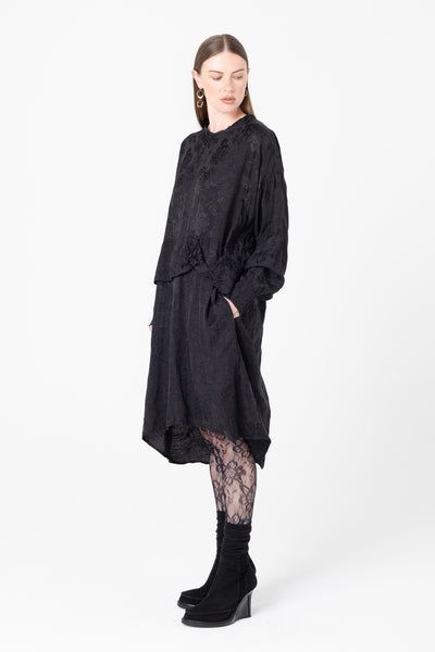 Mingle Dress | Black Jacquard