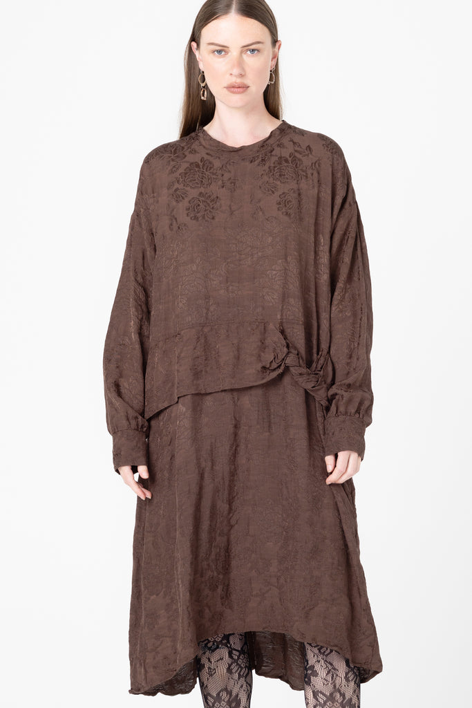 Mingle Dress | Cacao Jacquard