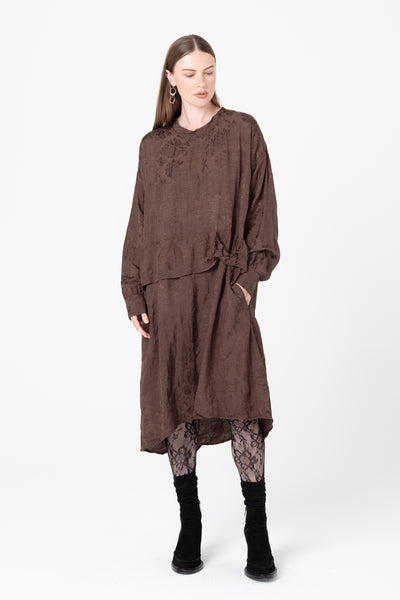 Mingle Dress | Cacao Jacquard - Company Store