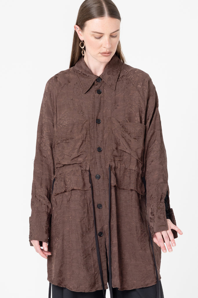 Facts Shirtdress | Cacao Jacquard