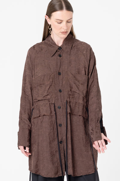 Facts Shirtdress | Cacao Jacquard