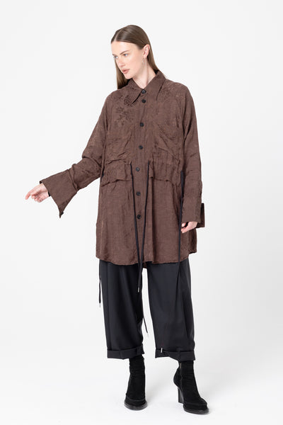 Facts Shirtdress | Cacao Jacquard