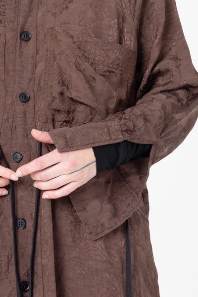 Facts Shirtdress | Cacao Jacquard - Company Store