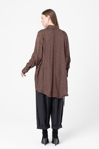 Facts Shirtdress | Cacao Jacquard - Company Store