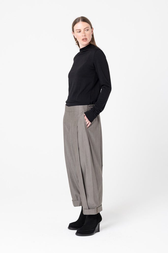 Calibrate Pant | Tan Stripe - Company Store