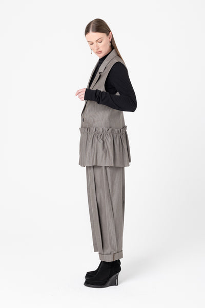 Integrate Vest | Tan Stripe - Company Store