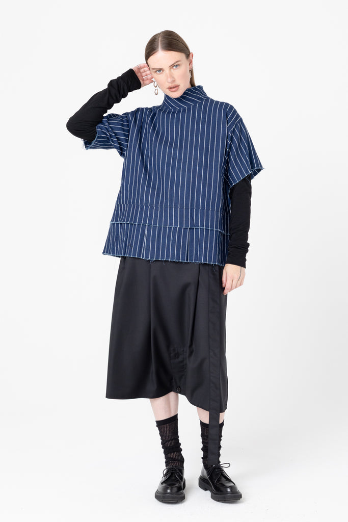 Fax Tee | Denim Stripe - Company Store