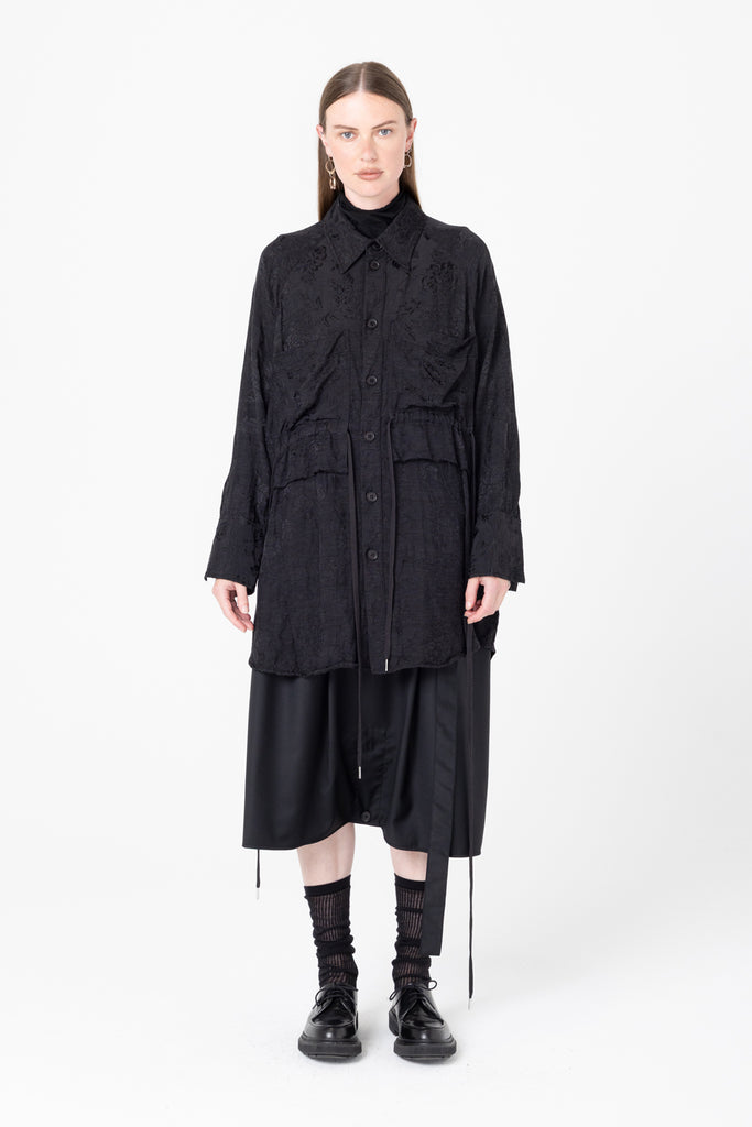 Facts Shirtdress | Black Jacquard - Company Store