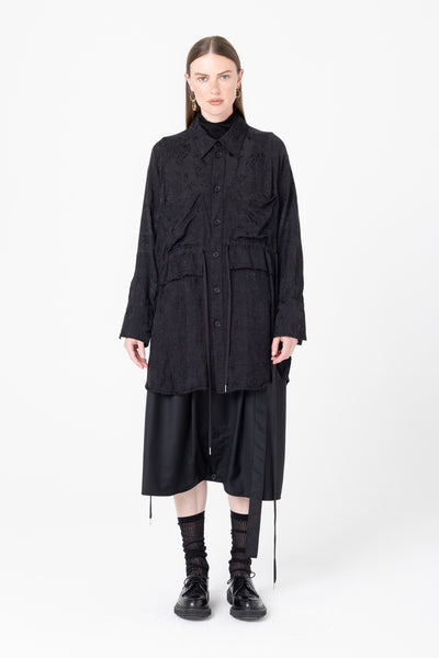 Facts Shirtdress | Black Jacquard