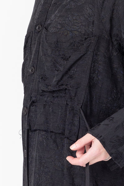Facts Shirtdress | Black Jacquard - Company Store