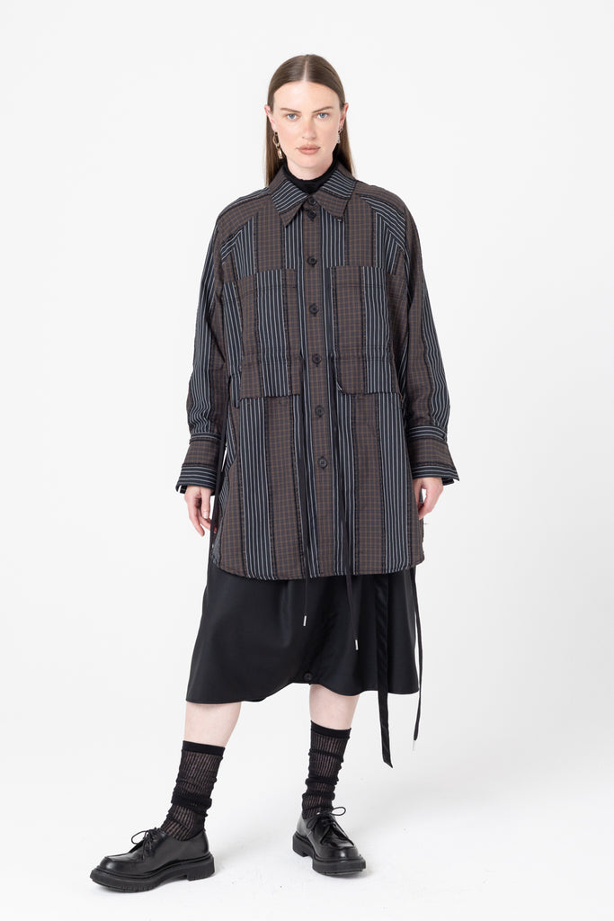 Facts Shirtdress | Black/Cacao - Company Store