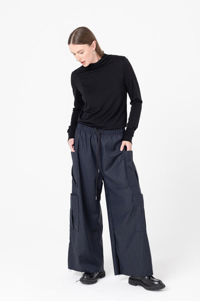 Boredroom Trackie | Charcoal Stripe