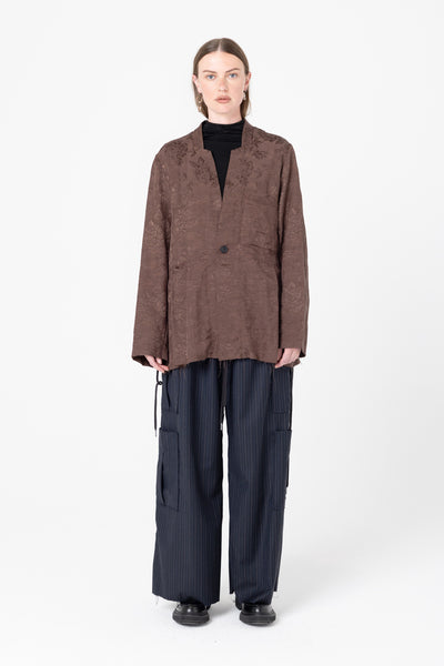 Hotel Jacket | Cacao Jacquard