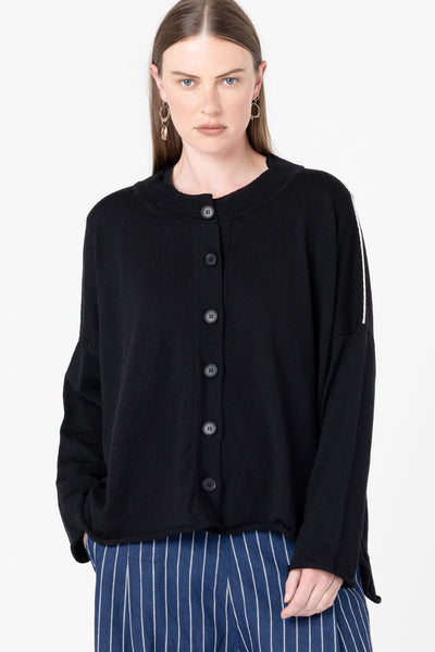 Fine Line Cardigan | Black