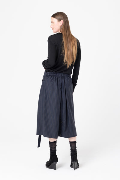 Transform Skirt | Charcoal Stripe - Company Store