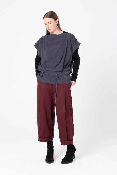 Mirror Top | Ink Pinstripe