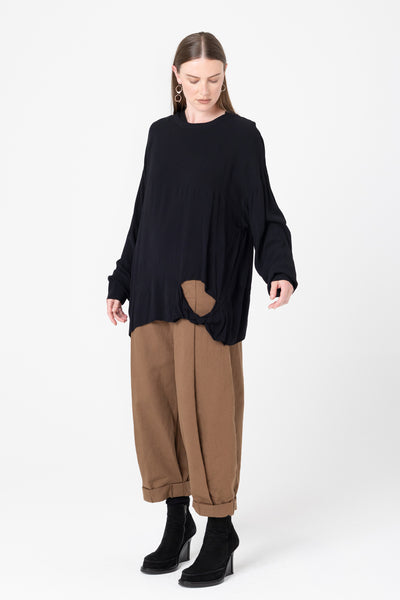 Tangle Sweater | Black Sheer