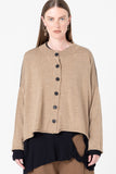 Fine Line Cardigan | Biscuit