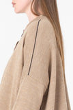 Fine Line Cardigan | Biscuit