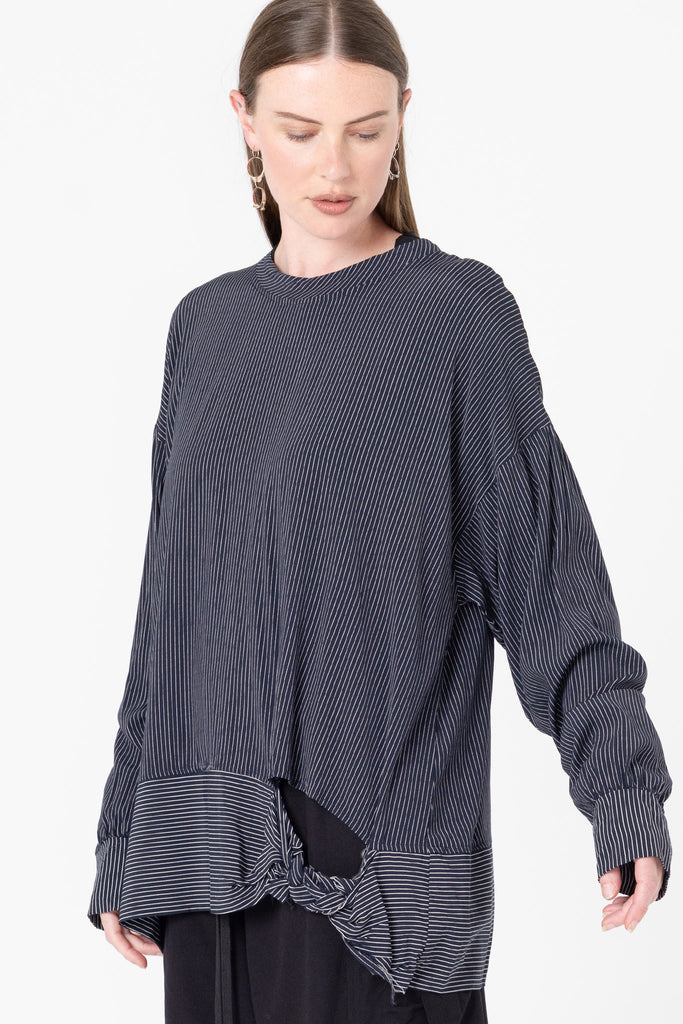 Tangle Sweater | Ink Pinstripe - Company Store