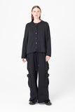 Fine Line Cardigan | Charcoal