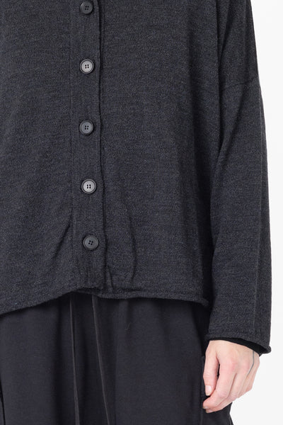 Fine Line Cardigan | Charcoal
