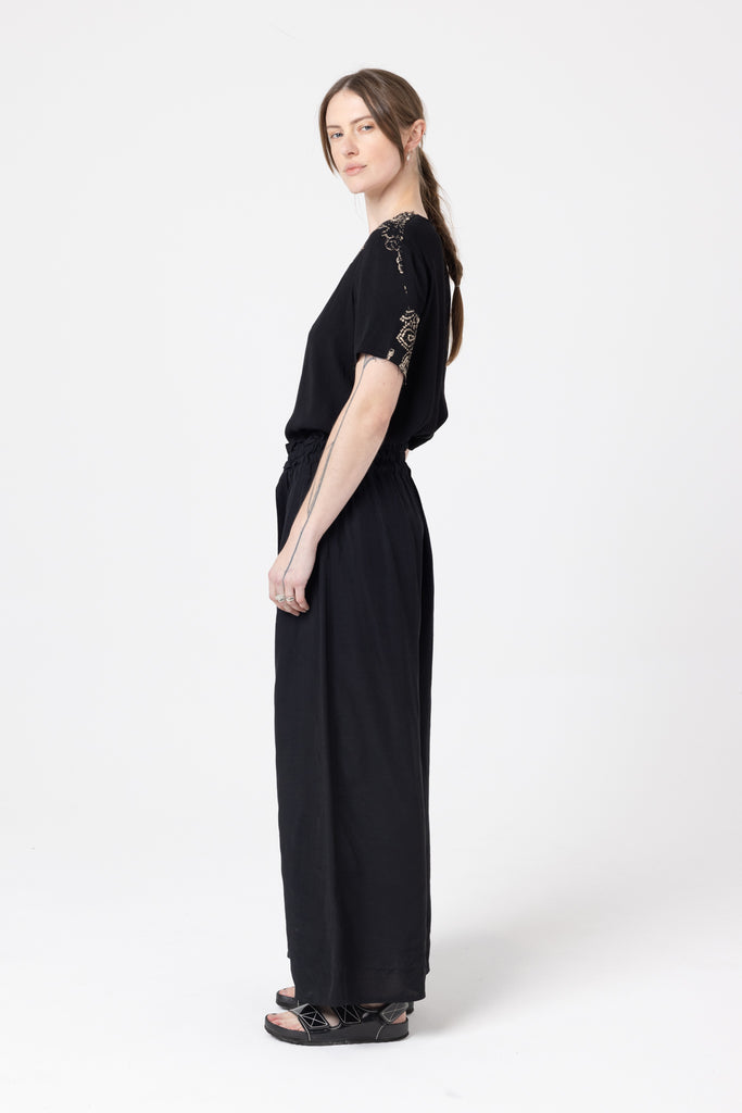 Flow Pant | Black Slub