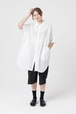 Curve Shirt Jacket | White