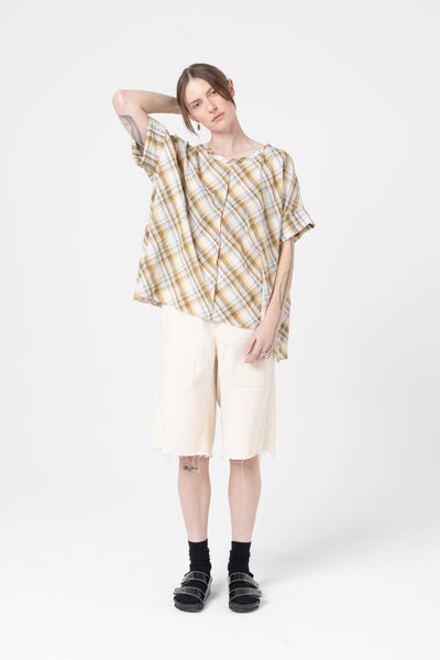 Object Tee | Mustard Check