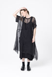 Circle Dress | Black Sheer