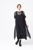 Circle Dress | Black Sheer