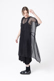 Circle Dress | Black Sheer