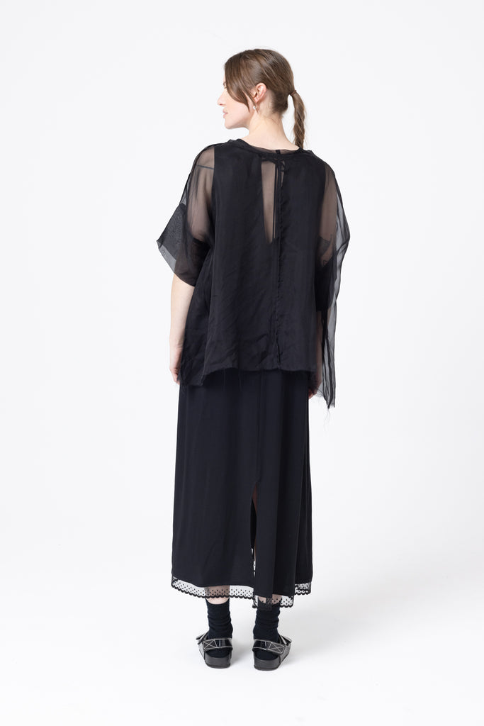 Object Tee | Black Sheer