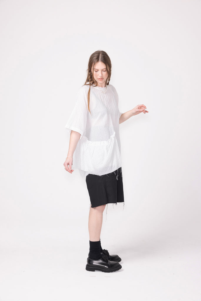 Ferris Tee | White Check
