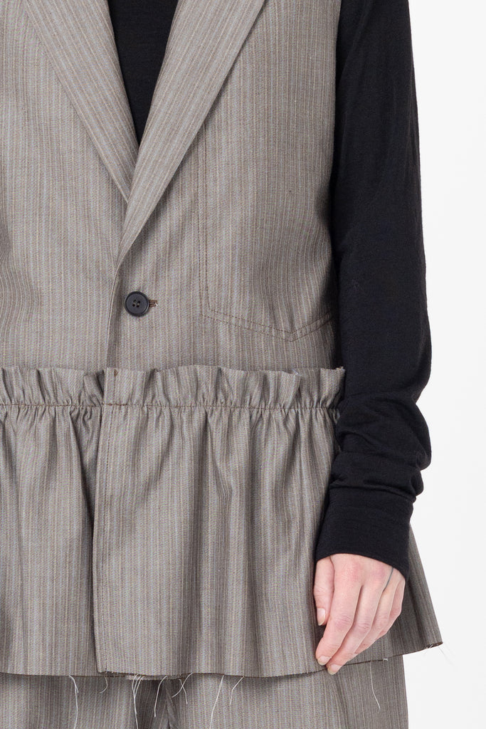 Integrate Vest | Tan Stripe - Company Store