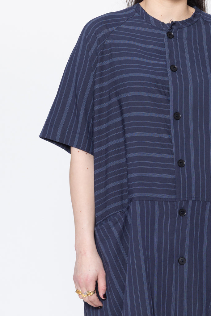 Egos Shirtdress | Navy Stripe