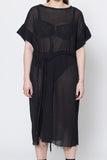 Borderline Dress | Black Crinkle