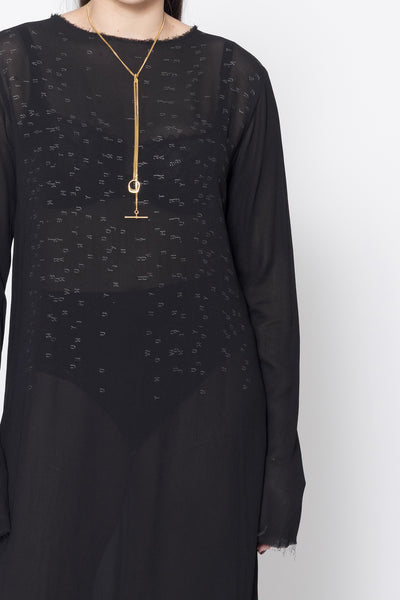 Stark Dress | Black Scatter