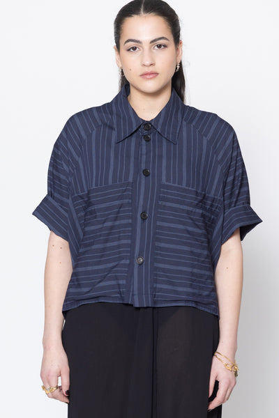 Admiration Shirt | Navy Stripe