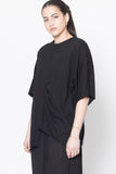 Contrast Tee | Black Knit